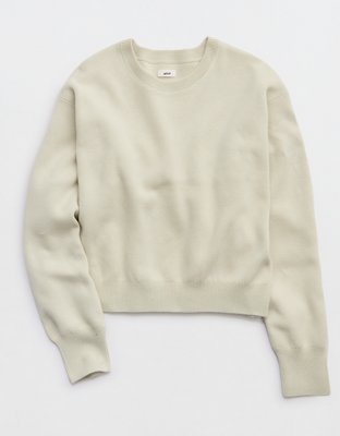Aerie Cropped Crew Sweater