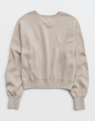 Aerie Cropped Crew Sweater