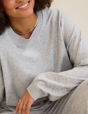 Aerie Sunday Soft Crew Sweater