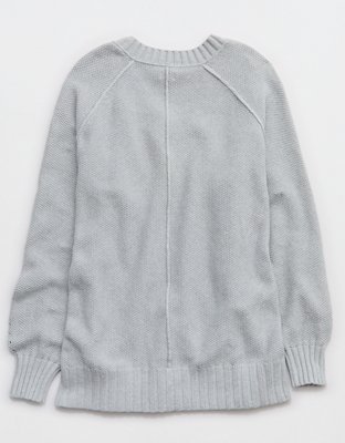 Aerie Vintage Cotton V Neck Sweater