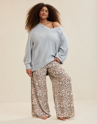 Aerie Vintage Cotton V Neck Sweater