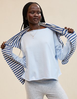 Aerie Sunday Soft Boatneck Sweater