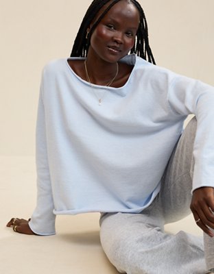 Aerie Sunday Soft Boatneck Sweater