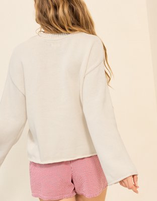Aerie Sunkissed Cotton Graphic Sweater