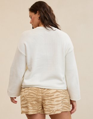 Aerie Sunkissed Cotton Graphic Sweater