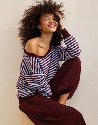 Aerie Sunday Soft Off-The-Shoulder Sweater