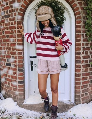Aerie Bubble Crew Sweater