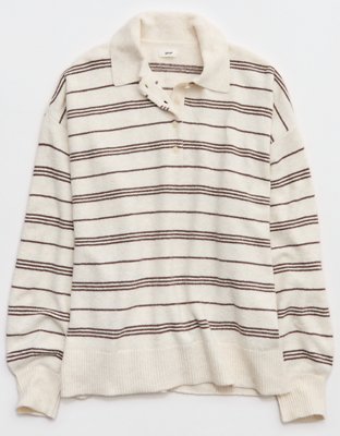 Aerie Sunday Soft® Plush Polo Sweater