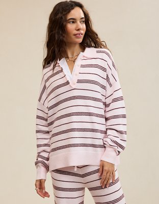 Aerie Sunday Soft® Plush Polo Sweater