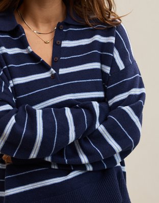 Aerie Sunday Soft® Plush Polo Sweater