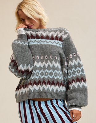 Aerie Bubble Crew Sweater