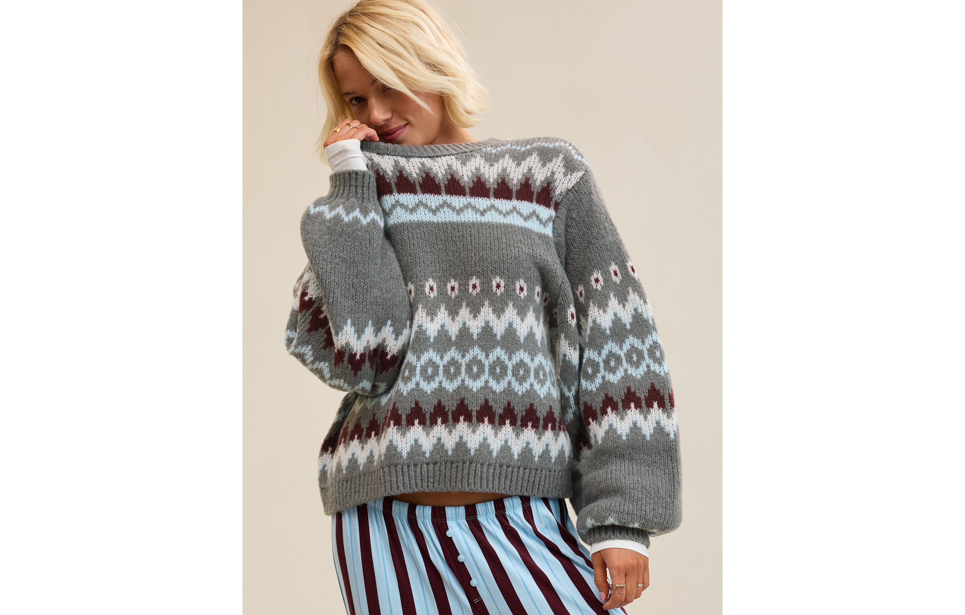 Aerie Bubble Crew Sweater