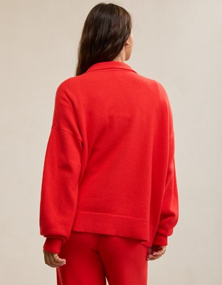Aerie Sunday Soft® Plush Polo Sweater