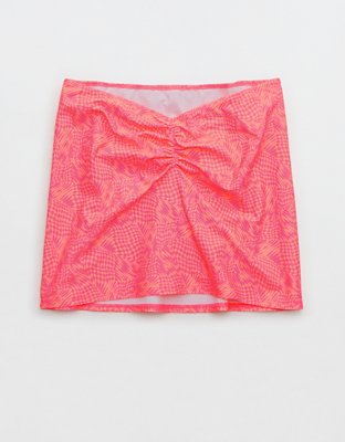 Aerie Falda de bikini plisada