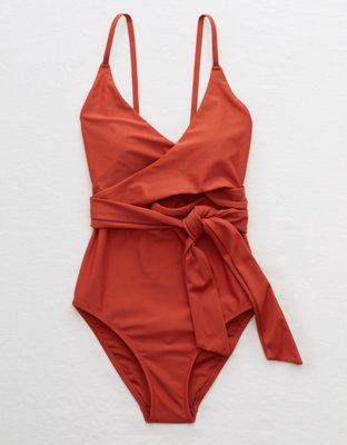 Aerie Wrap One Piece Swimsuit