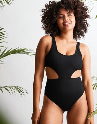 Aerie Cut Out One Piece Swimsuit