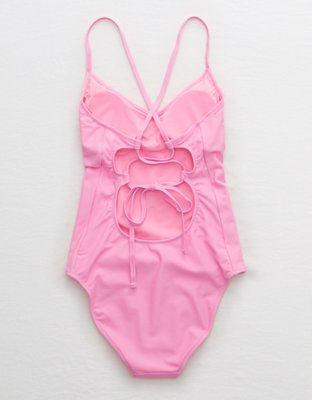 Aerie Strappy Back One Piece Swimsuit