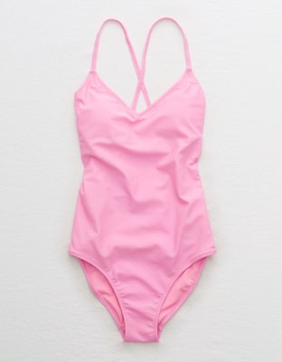 Aerie Strappy Back One Piece Swimsuit