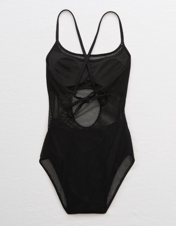 Aerie Mesh One Piece Swimsuit