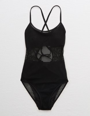 Aerie Mesh One Piece Swimsuit