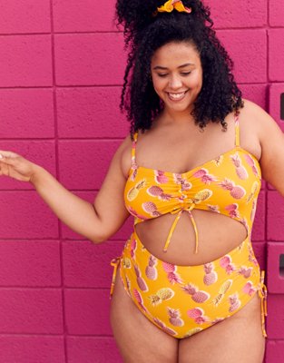 Aerie Cut Out One Piece Swimsuit