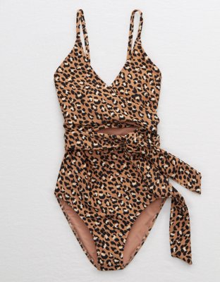 Aerie Leopard No Show Cheeky Underwear