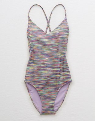 aerie pique one piece swimsuit