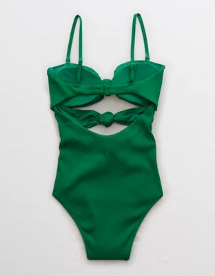 Aerie Ribbed Triple Knot One Piece Swimsuit
