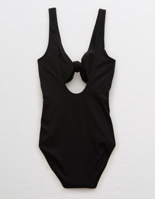 Aerie Ribbed Knot One Piece Swimsuit