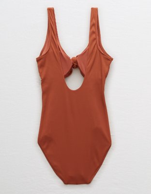 Aerie Ribbed Knot One Piece Swimsuit