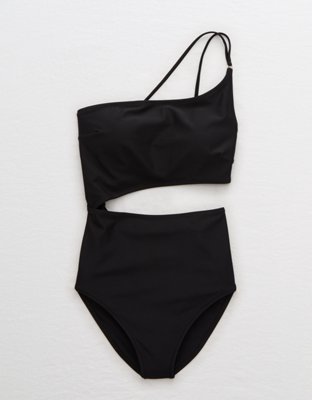 Aerie One Shoulder One Piece Swimsuit