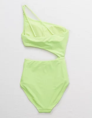 Aerie One Shoulder One Piece Swimsuit