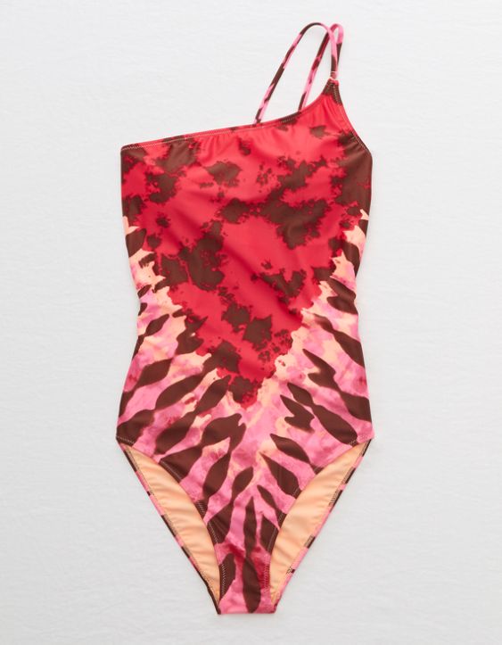 Aerie One Shoulder One Piece Swimsuit