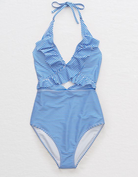 Aerie Ruffle One Piece Swimsuit