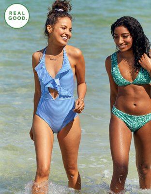 Aerie Ruffle One Piece Swimsuit