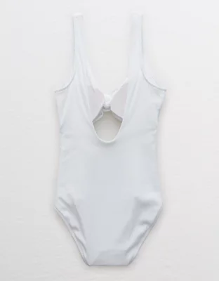 Aerie Ribbed Knot One Piece Swimsuit