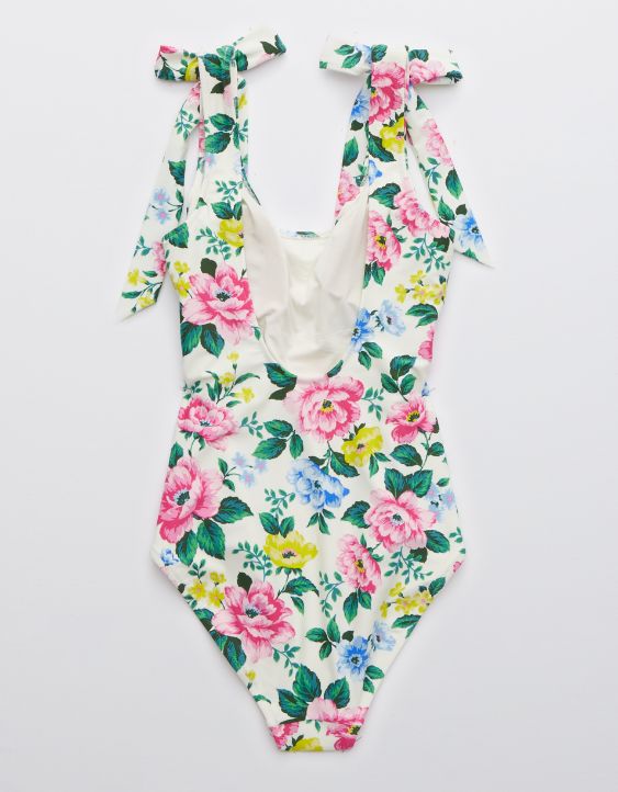 Aerie Bow One Piece Swimsuit
