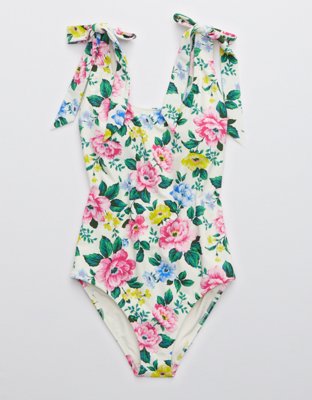 Aerie Bow One Piece Swimsuit