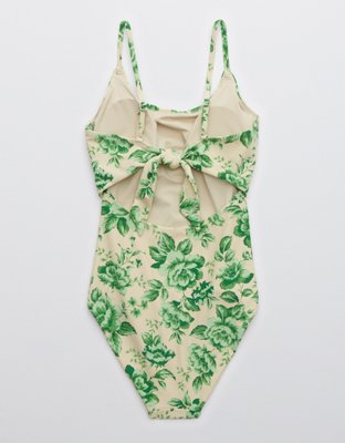 Aerie Tie Back One Piece Swimsuit