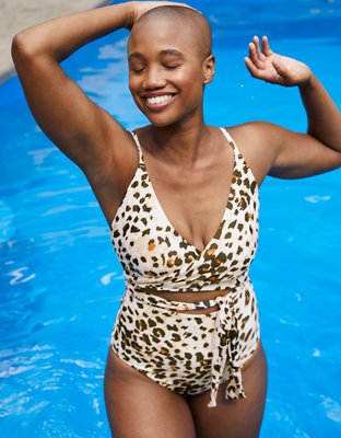 Flirty Leopard One Piece Bathing Suit 