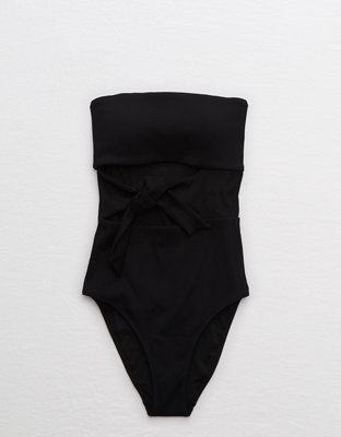 Aerie + Ribbed Tie Back One Piece Swimsuit