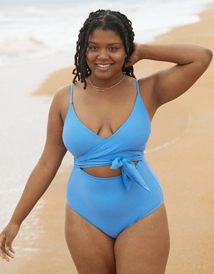 Aerie wrap one piece swimsuit online