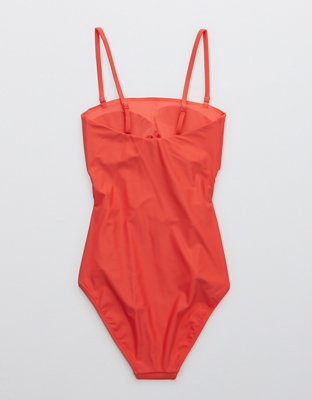 Aerie Wrap Strapless One Piece Swimsuit