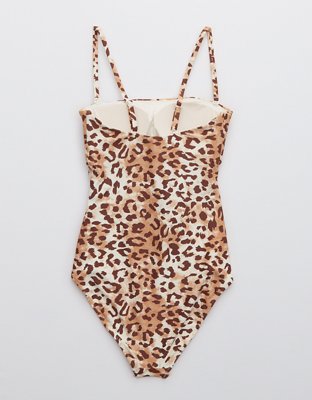 Aerie Wrap Strapless One Piece Swimsuit