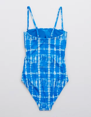Aerie Wrap Strapless One Piece Swimsuit