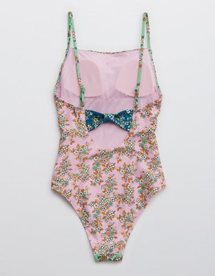 Aerie Bow One Piece Swimsuit