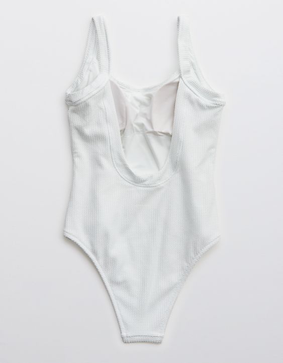 Aerie Waffle Scoop One Piece Swimsuit