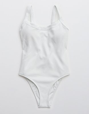 Aerie Waffle Scoop One Piece Swimsuit