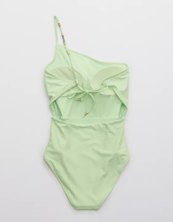 Aerie One Shoulder One Piece Swimsuit