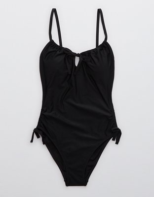 Aerie Ruched Keyhole One Piece Swimsuit